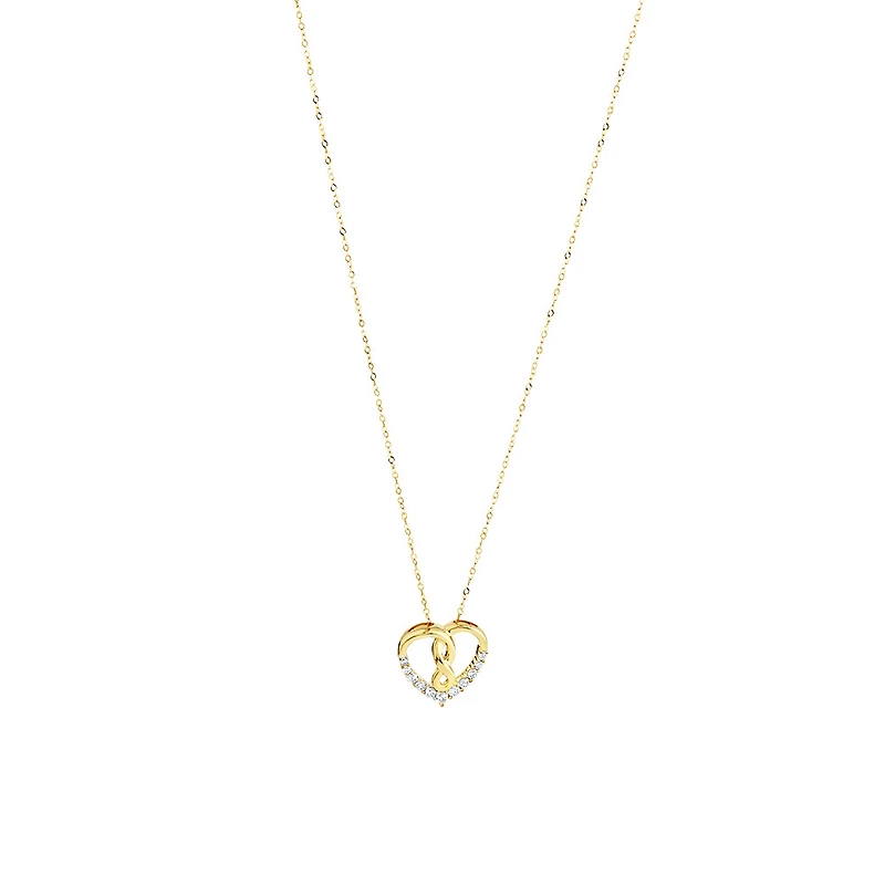 Infinitas Pendant with 0.15 Carat TW of Diamonds in 10kt Yellow Gold