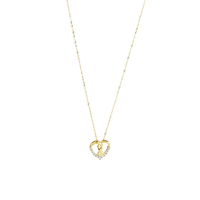 Infinitas Pendant with 0.15 Carat TW of Diamonds in 10kt Yellow Gold