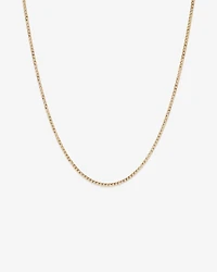 45cm (18") Hollow Curb Chain in 10kt Yellow Gold