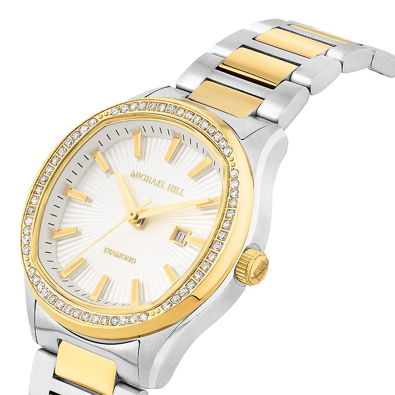 Women's Two-Tone Watch with 0.40 Carat TW of Diamonds in Gold Tone Stainless Steel