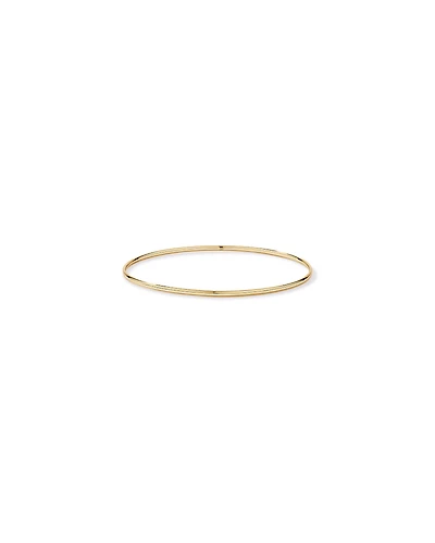 Slim Round Bangle in 10kt Yellow Gold