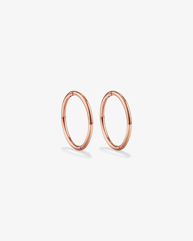 12mm Sleepers in 10kt Rose Gold