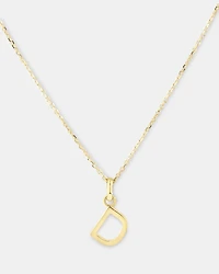 D Initial Pendant in 10kt Yellow Gold