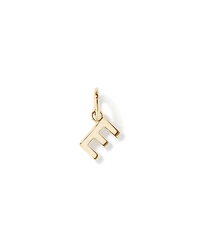 Letter E Initial Pendant in 10kt Yellow Gold
