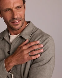 Men's 0.50 TW Enhanced Black Diamond Ring in Platinum