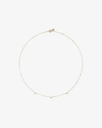 Station Necklace With 0.25 Carat TW Diamonds in 10kt Yellow Gold