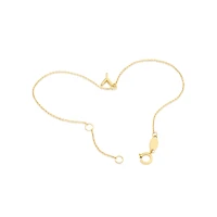 Collier à pendentif initiale Y en or jaune 10 K