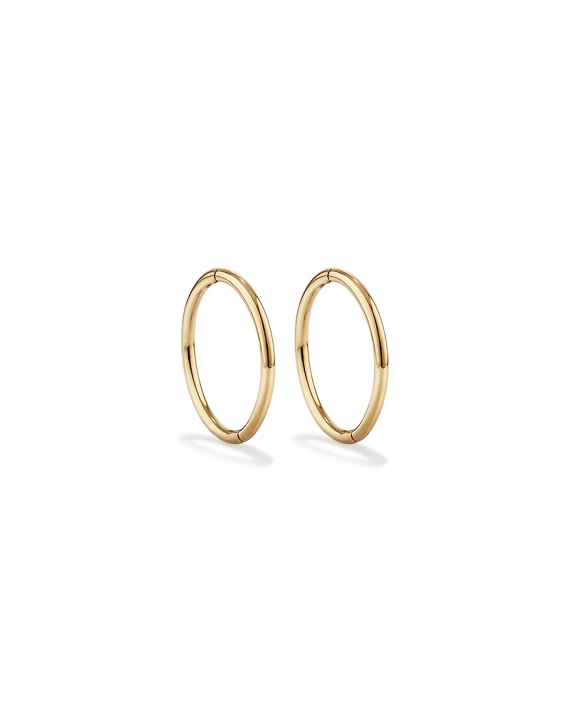 12mm Sleepers in 10kt Yellow Gold