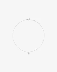 Lume Lab Round Pendant with 0.10 Carat TW of Laboratory-Grown Diamonds in Sterling Silver