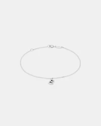 19cm (7.5") B Initial Bracelet in Sterling Silver
