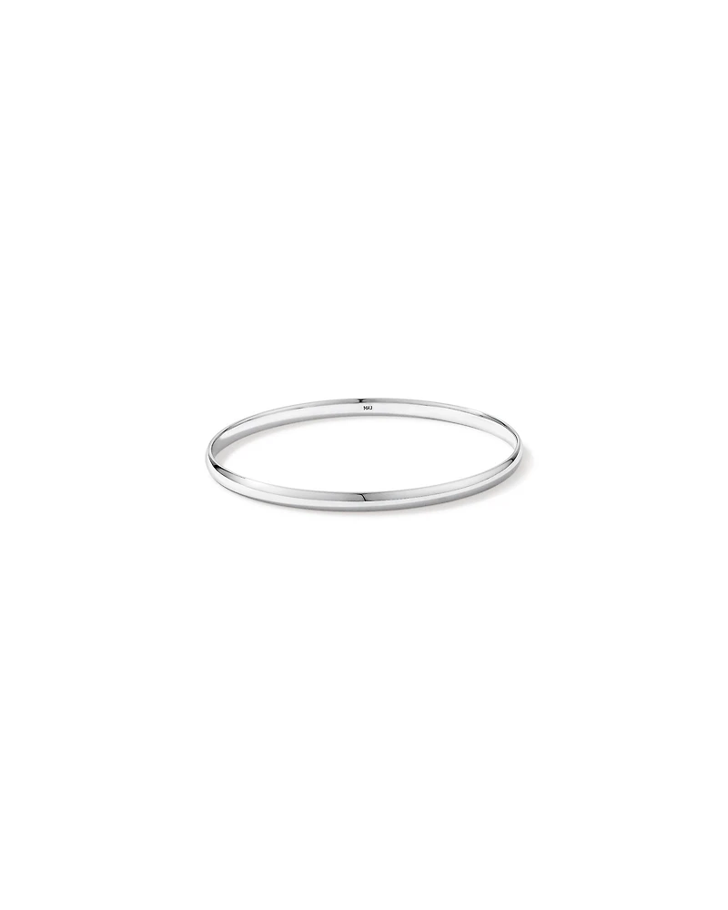 65mm Oval Bangle in Sterling Silver4mm-4.5mm Oval Bangle in Sterling Silver