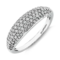 Pave Ring with 0.50 Carat TW of Diamonds in 10kt White Gold