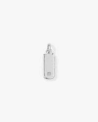 Malachite Oblong Pendant in Sterling Silver