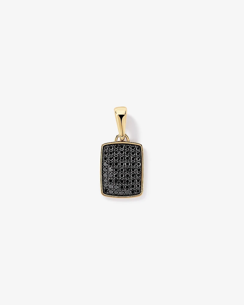 1.00 Carat TW Black Diamond Pendant in 10kt Yellow Gold