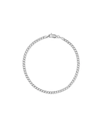 21cm (20") 2.95mm Width Semi Solid Diamond Cut Curb Bracelet in 10kt Gold