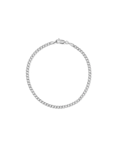 23cm (20") 2.95mm Width Semi Solid Diamond Cut Curb Bracelet in 10kt Gold