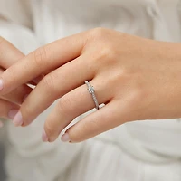 Engagement Ring with 1/2 Carat TW of Diamonds in 14kt White Gold