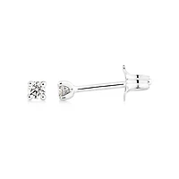 Solitaire Stud Earrings with 0.10 Carat TW of Diamonds 10kt Yellow Gold