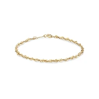 19cm (7.5") Singapore Bracelet in 10kt Yellow Gold