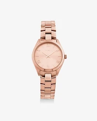 Montre en acier inoxydable rose pour femme