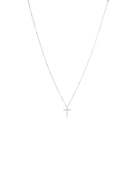 Diamond Accent Cross Pendant in Sterling Silver