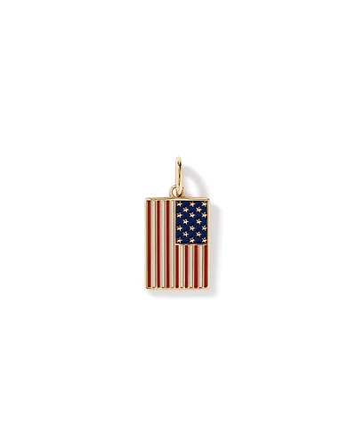 Pendentif du drapeau américain en Vermeil 18Kt