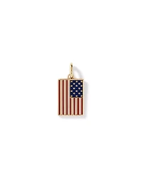 Pendentif du drapeau américain en Vermeil 18Kt