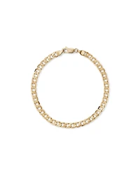 21cm (22") 4.5mm-5mm Width Curb Bracelet in 10kt Yellow Gold