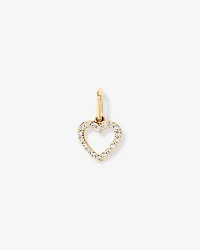 Pendentif en cœur en diamant 0.10TW en or 10 carats
