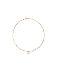 50cm (20") Round Paperclip Open Pendant Chain in 10kt Yellow Gold