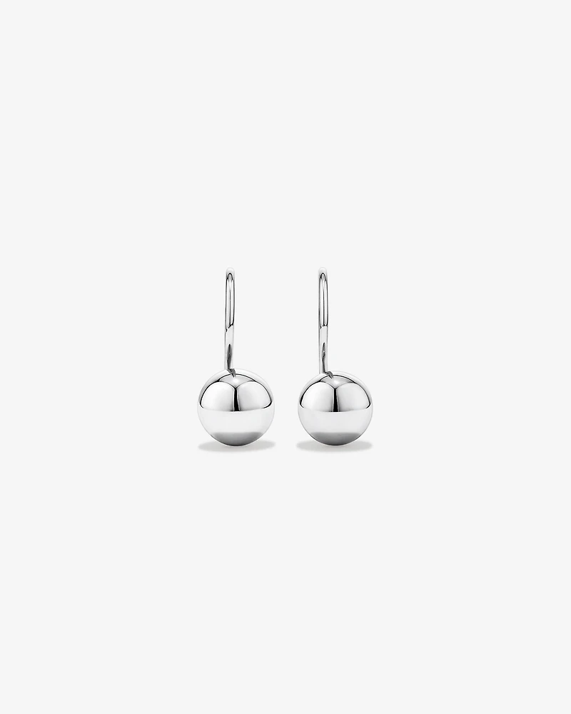 Euroball Earrings in Sterling Silver