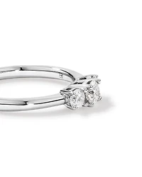 0.50 Carat TW 3 Stone Signature 101 Diamond Ring in 14kt White Gold