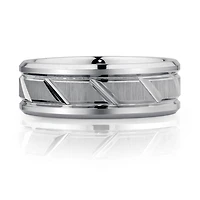 Men's Ring in Grey Sapphire Tungsten