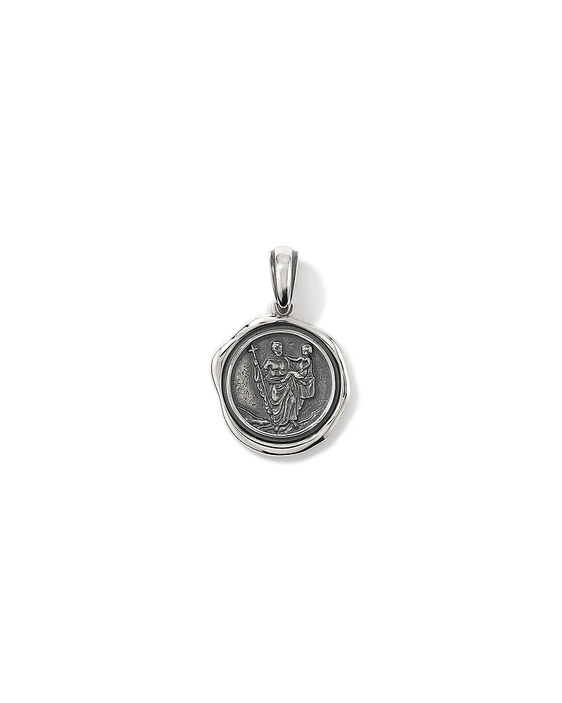 St. Christopher Seal Pendant in Sterling Silver