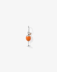 Spritz Pendant in Sterling Silver with Orange Enamel