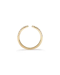 0.25 Carat TW Diamond Open Wedding Band in 14kt Yellow Gold