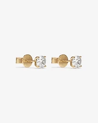 1.00 Carat TW Diamond Solitaire Stud Earrings in 18kt Yellow Gold
