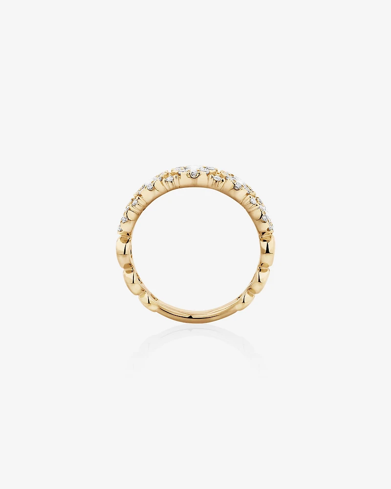 Bubble Ring with 1.00 Carat TW Diamonds in 10kt Yellow Gold