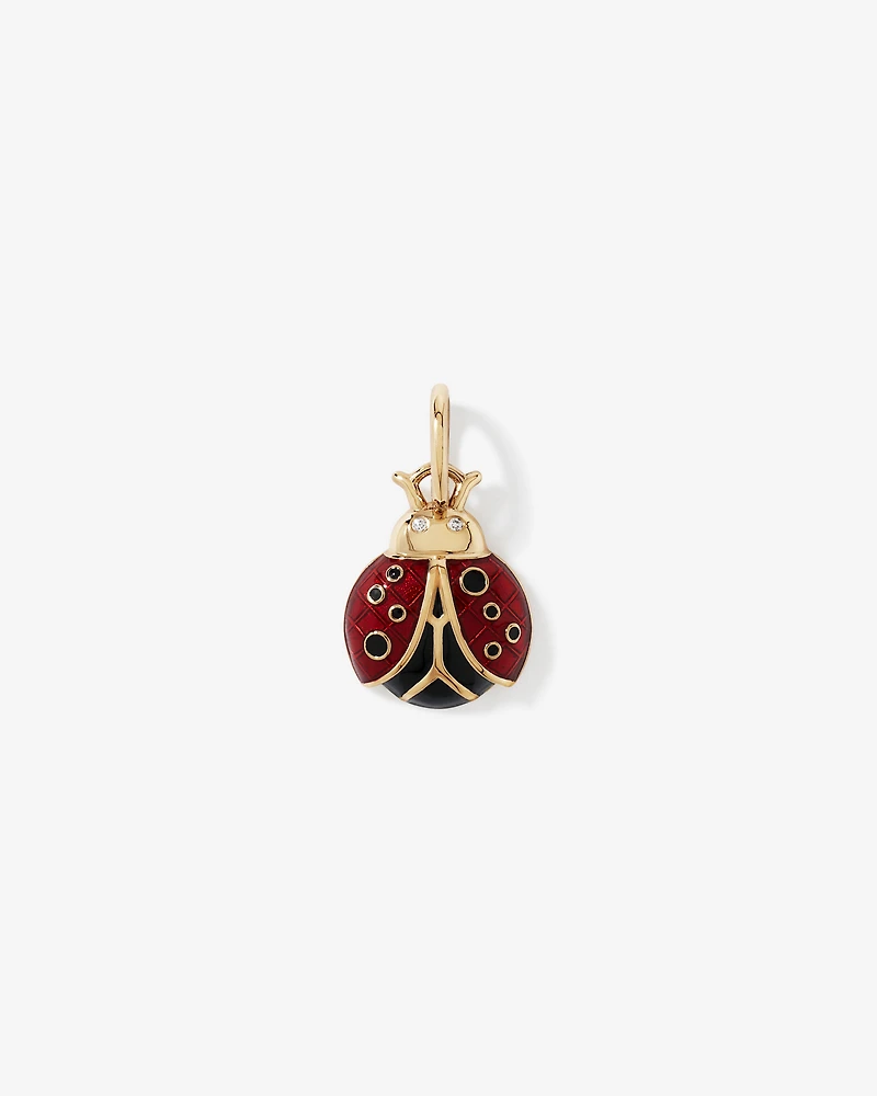 Ladybug Pendant in 10kt Yellow Gold