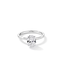 1.57TW Oval Laboratory-Grown Diamond Solitaire Ring 14kt Gold