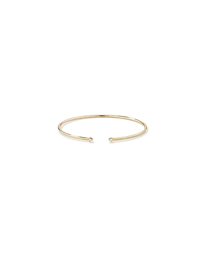 Diamond Torque Bangle in 10kt Yellow Gold