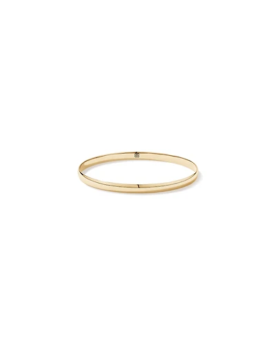 65mm (2.5") 4.7mm Width Solid Round Bangle in 10kt Yellow Gold