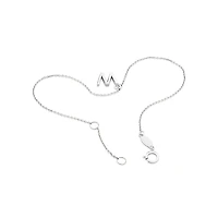 19cm (7.5") W Initial Bracelet in Sterling Silver