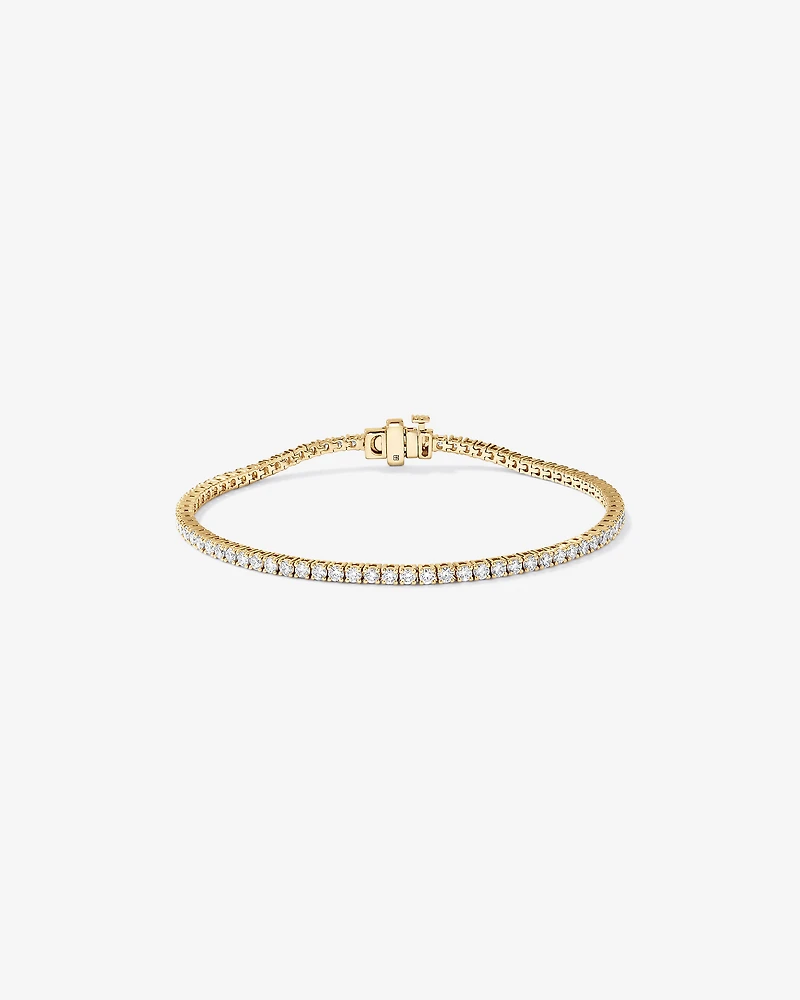 2.50TW Lab Diamond Tennis Bracelet in 10kt Yellow Gold