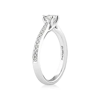 Solitaire Engagement Ring With 1/2 Carat TW of Diamonds In 14kt White Gold