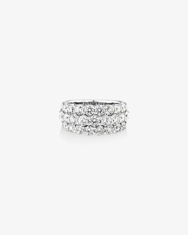 Ring with 3 Carat TW of Diamonds in 14kt White Gold