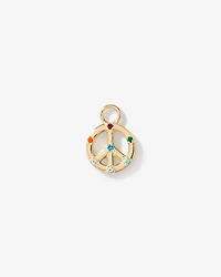 Peace Earring Charm in 18Kt Vermeil with Cubic Zirconia