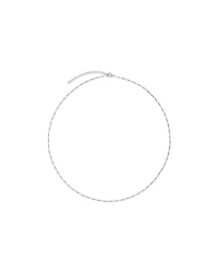 50cm (20") 1.4mm Width Figaro Chain Necklace in Sterling Silver