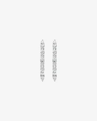 Boucles d’oreilles cubiques en zircone à plusieurs pierres en argent sterling