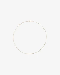 50cm (20") Station Ball and Curb Chain in 10kt Yellow Gold